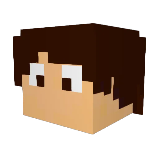 Michael_1899_ Minecraft avatar head, 3D render