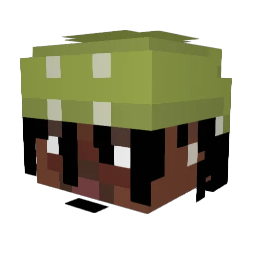 Michael_2 Minecraft avatar head, 3D render