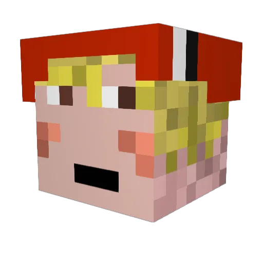 Michael_Kr Minecraft avatar head, 3D render