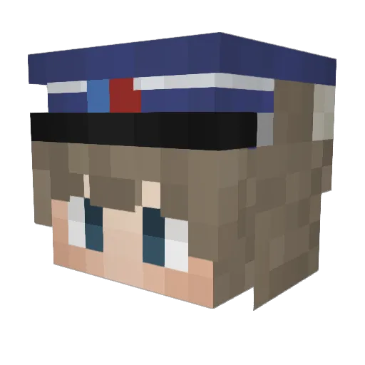 Michael_The_Fox Minecraft avatar head, 3D render