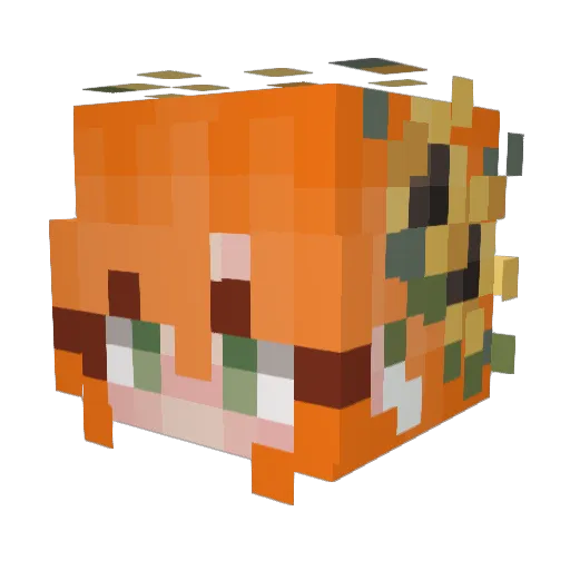Michaelax97 Minecraft avatar head, 3D render
