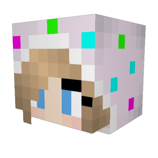 Michaelkaa Minecraft avatar head, 3D render