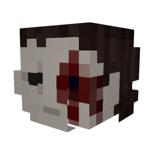 MichaellMyerss Minecraft avatar head, 3D render