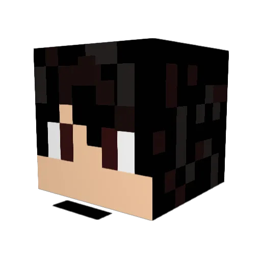 Michaelparker Minecraft avatar head, 3D render