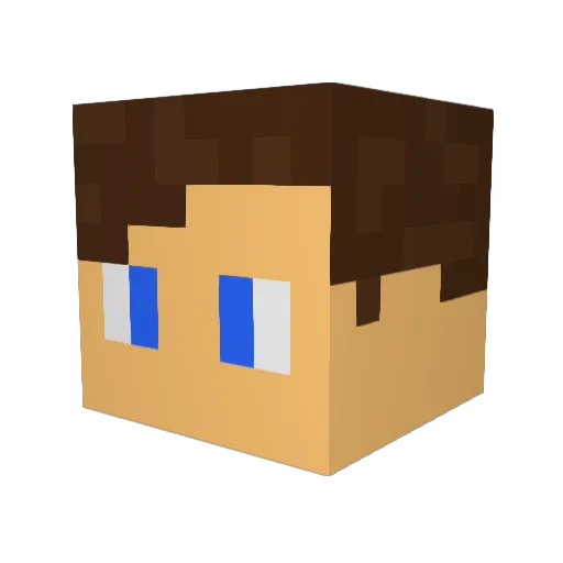Michaeltini Minecraft avatar head, 3D render