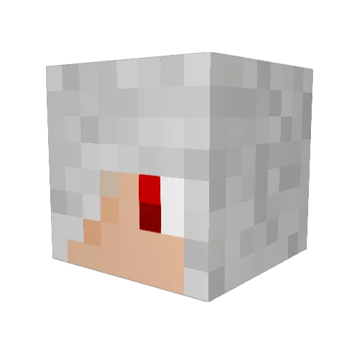 Michaia48 Minecraft avatar head, 3D render