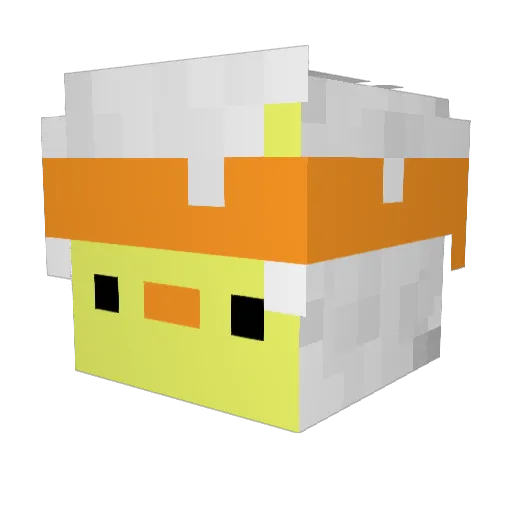 Michal20 Minecraft avatar head, 3D render