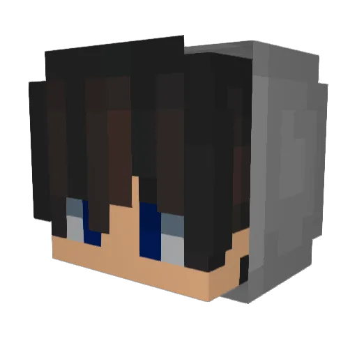 Michal2233 Minecraft avatar head, 3D render