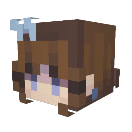 Michal45 Minecraft avatar head, 3D render