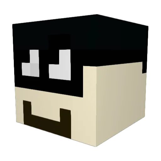 MichalS2012 Minecraft avatar head, 3D render