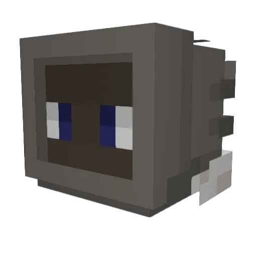 Michalalek Minecraft avatar head, 3D render
