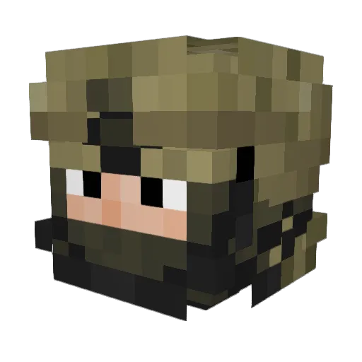 Michalcowboycz Minecraft avatar head, 3D render