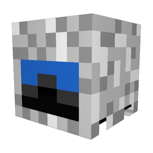 MichalekDude Minecraft avatar head, 3D render