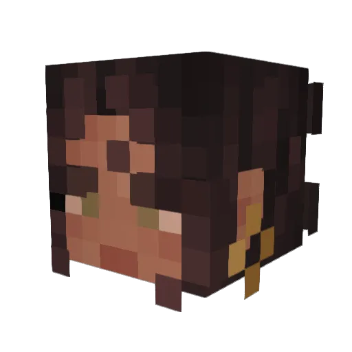 Michalina3110 Minecraft avatar head, 3D render