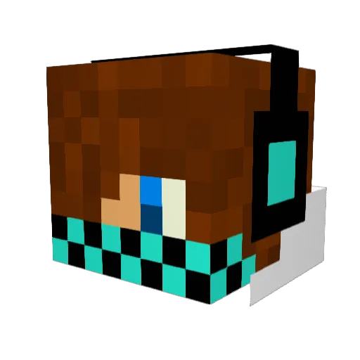 Michalooo09 Minecraft avatar head, 3D render