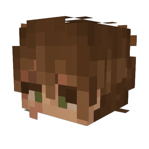 MichasWDol Minecraft avatar head, 3D render