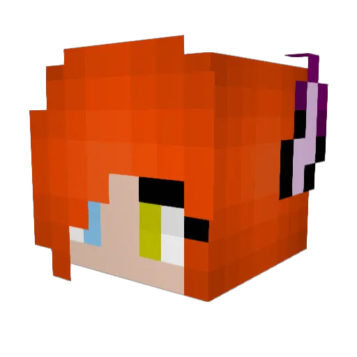 Michasjowykrem Minecraft avatar head, 3D render