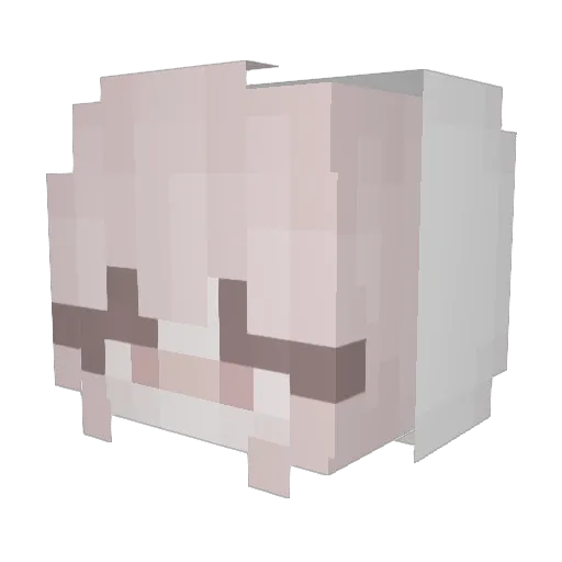 Michcia1108 Minecraft avatar head, 3D render