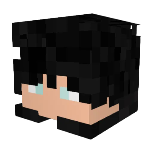 Miche490 Minecraft avatar head, 3D render