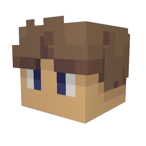 MichealAfton640 Minecraft avatar head, 3D render