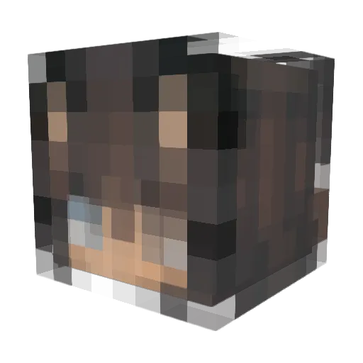 MichealBagel Minecraft avatar head, 3D render