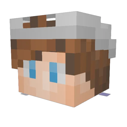 MichealNicht Minecraft avatar head, 3D render