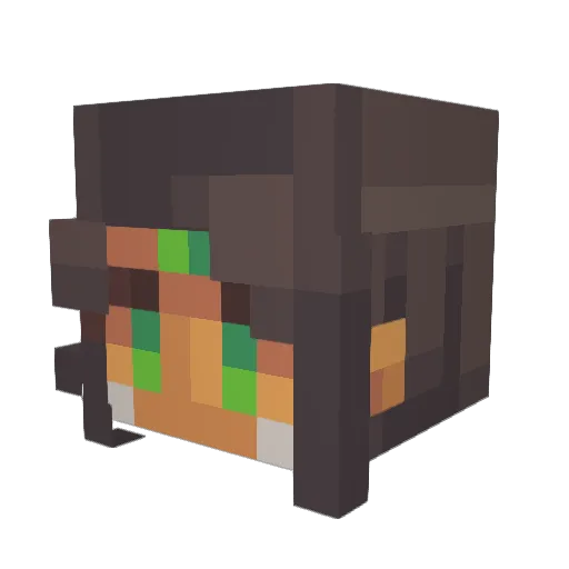 Micheisaki Minecraft avatar head, 3D render