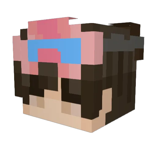 Michel5135 Minecraft avatar head, 3D render