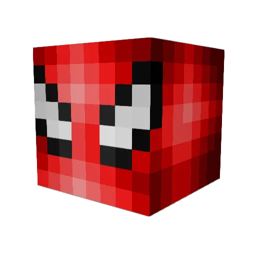 MichelPhilippe Minecraft avatar head, 3D render