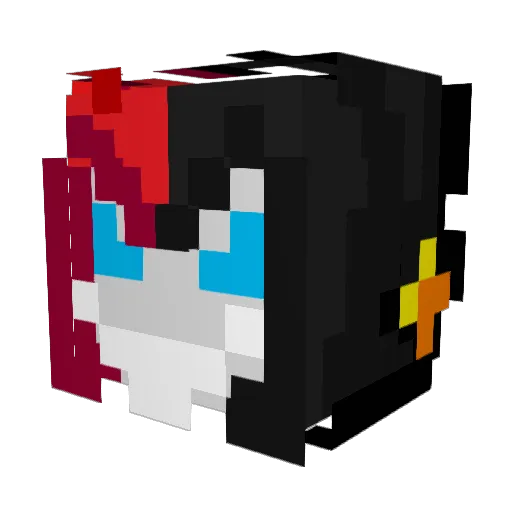 MichelVengelo Minecraft avatar head, 3D render