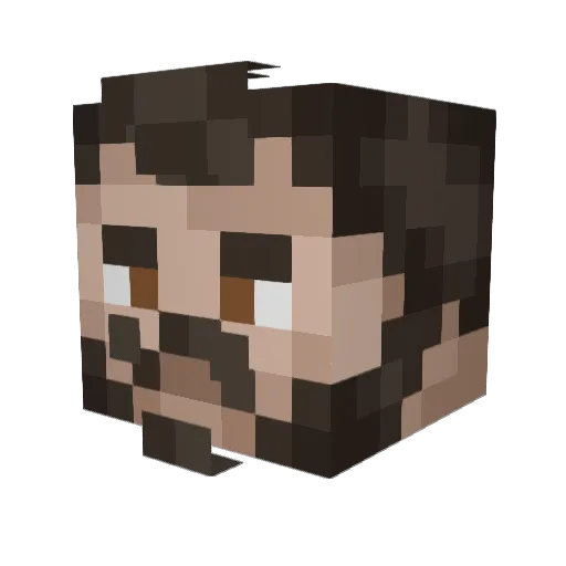 Michel_C67 Minecraft avatar head, 3D render