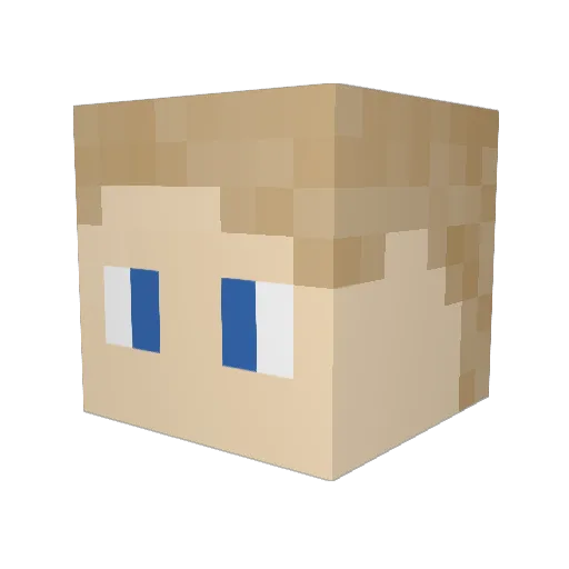 Michel_Granger Minecraft avatar head, 3D render