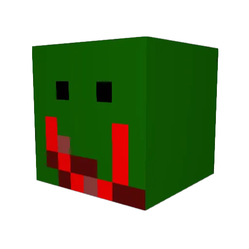 MicheldePickle Minecraft avatar head, 3D render