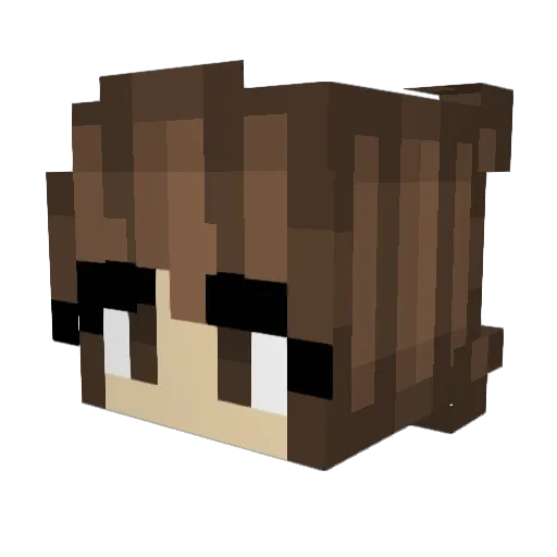 Michele_maja2 Minecraft avatar head, 3D render