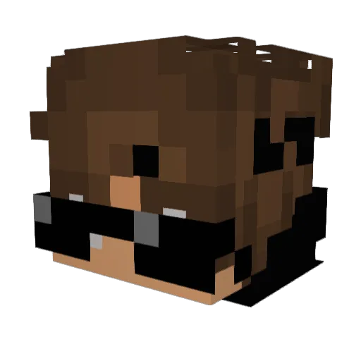Michelecor_ Minecraft avatar head, 3D render