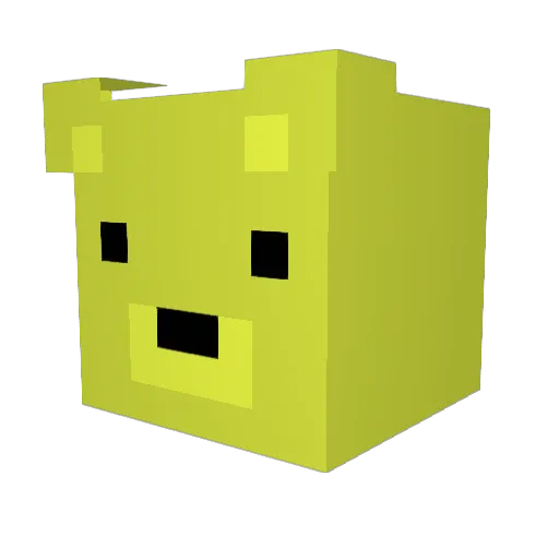 Michelichelino_ Minecraft avatar head, 3D render