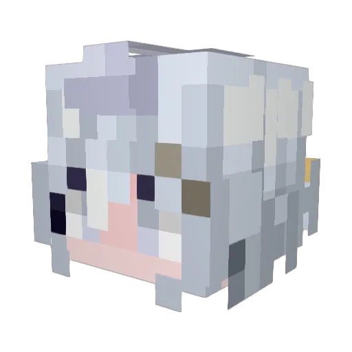 Michelle1145 Minecraft avatar head, 3D render