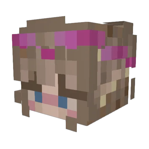 Michelle_0897 Minecraft avatar head, 3D render