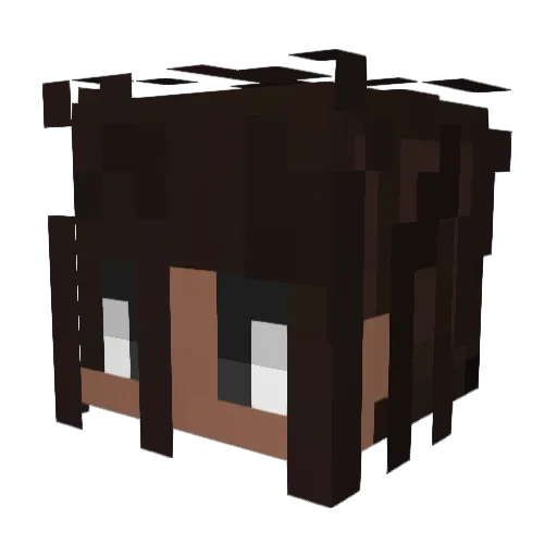 Michelosos Minecraft avatar head, 3D render