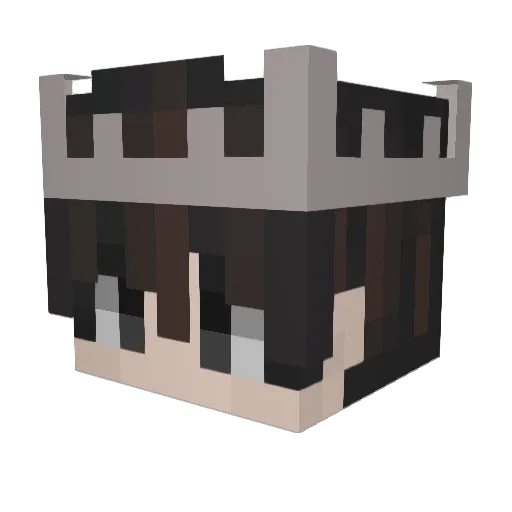 MicheyHD Minecraft avatar head, 3D render