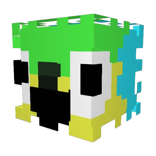 Michi09478 Minecraft avatar head, 3D render