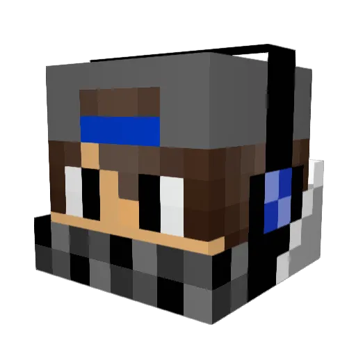 Michi6140 Minecraft avatar head, 3D render