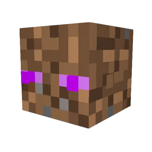 MichielDebiel Minecraft avatar head, 3D render