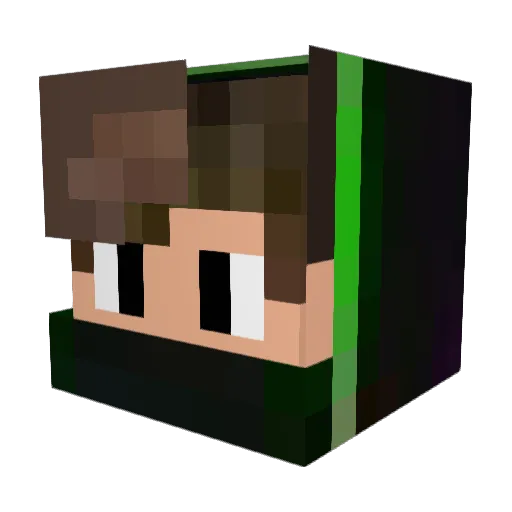Michinatir_1 Minecraft avatar head, 3D render