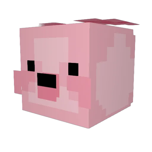 Michinyeon1030 Minecraft avatar head, 3D render