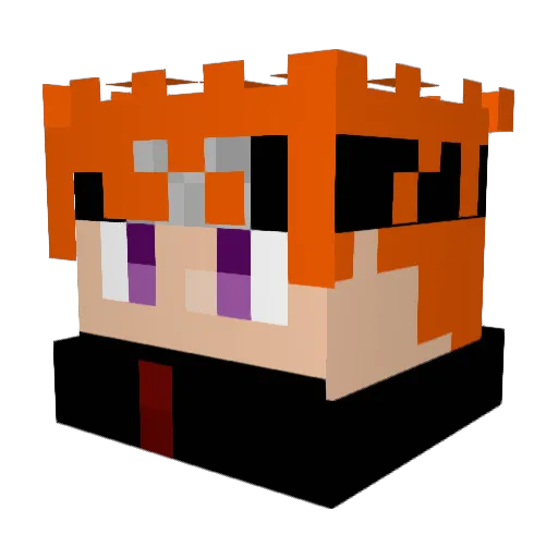 MichioRyota Minecraft avatar head, 3D render