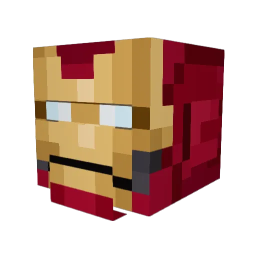 Michisuperstar Minecraft avatar head, 3D render