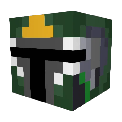 Michiwillessen Minecraft avatar head, 3D render