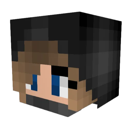 MichyGirl Minecraft avatar head, 3D render