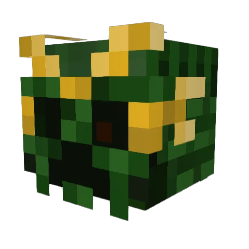 Michyont Minecraft avatar head, 3D render